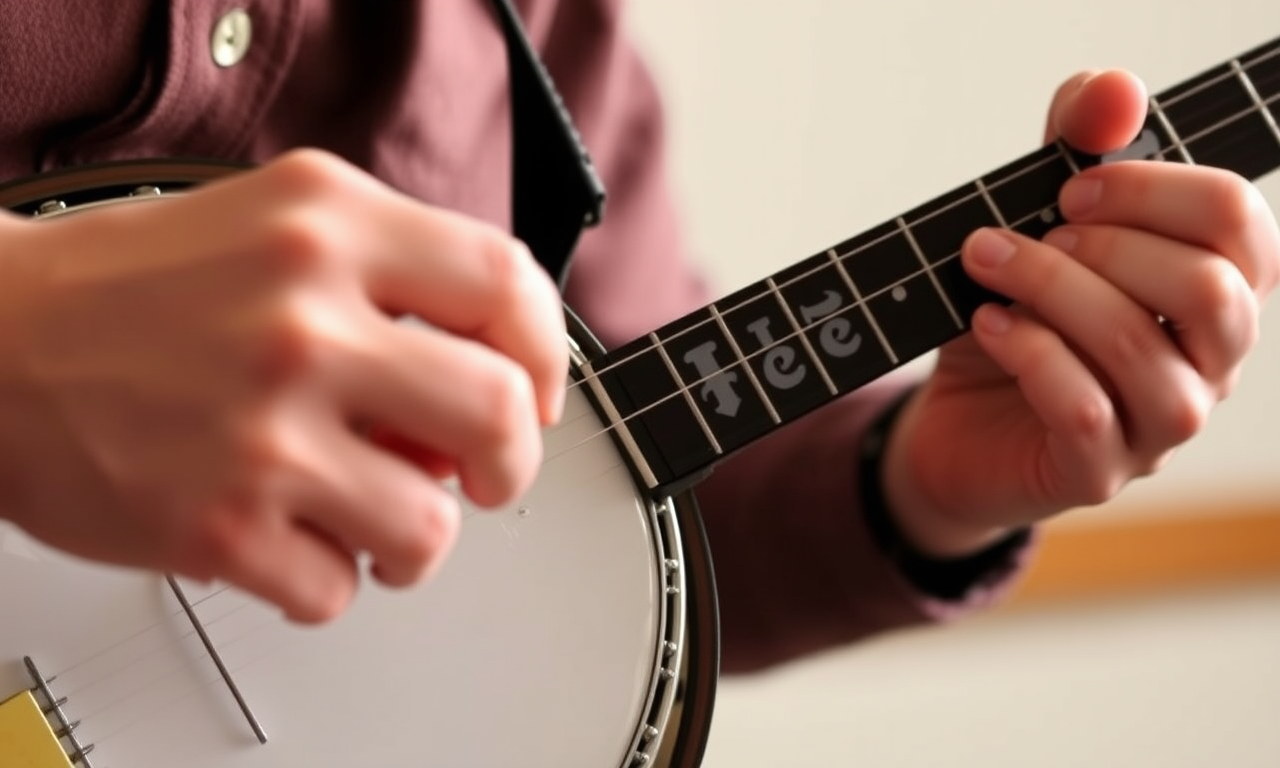 Banjo instruction with traditional clawhammer technique